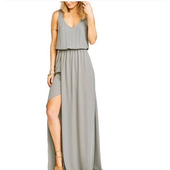 Show Me Your Mumu Kendal Maxi Dress in Gray - XL - Picture 1 of 7